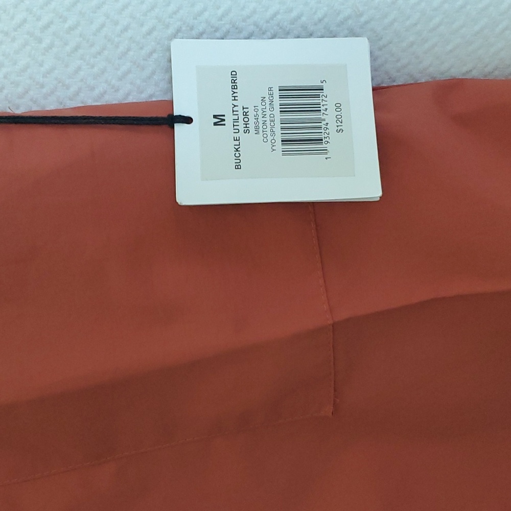 ONIA Men's Buckle Utility Hybrid Short Size M Spiced Ginger - Picture 4 of 13